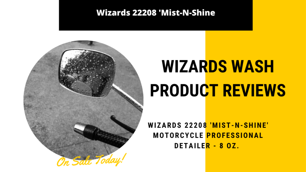 Wizards Mist-N-Shine Professional Detailer - Multi-Use Glass Cleaner and Scratch Remover for Vehicles